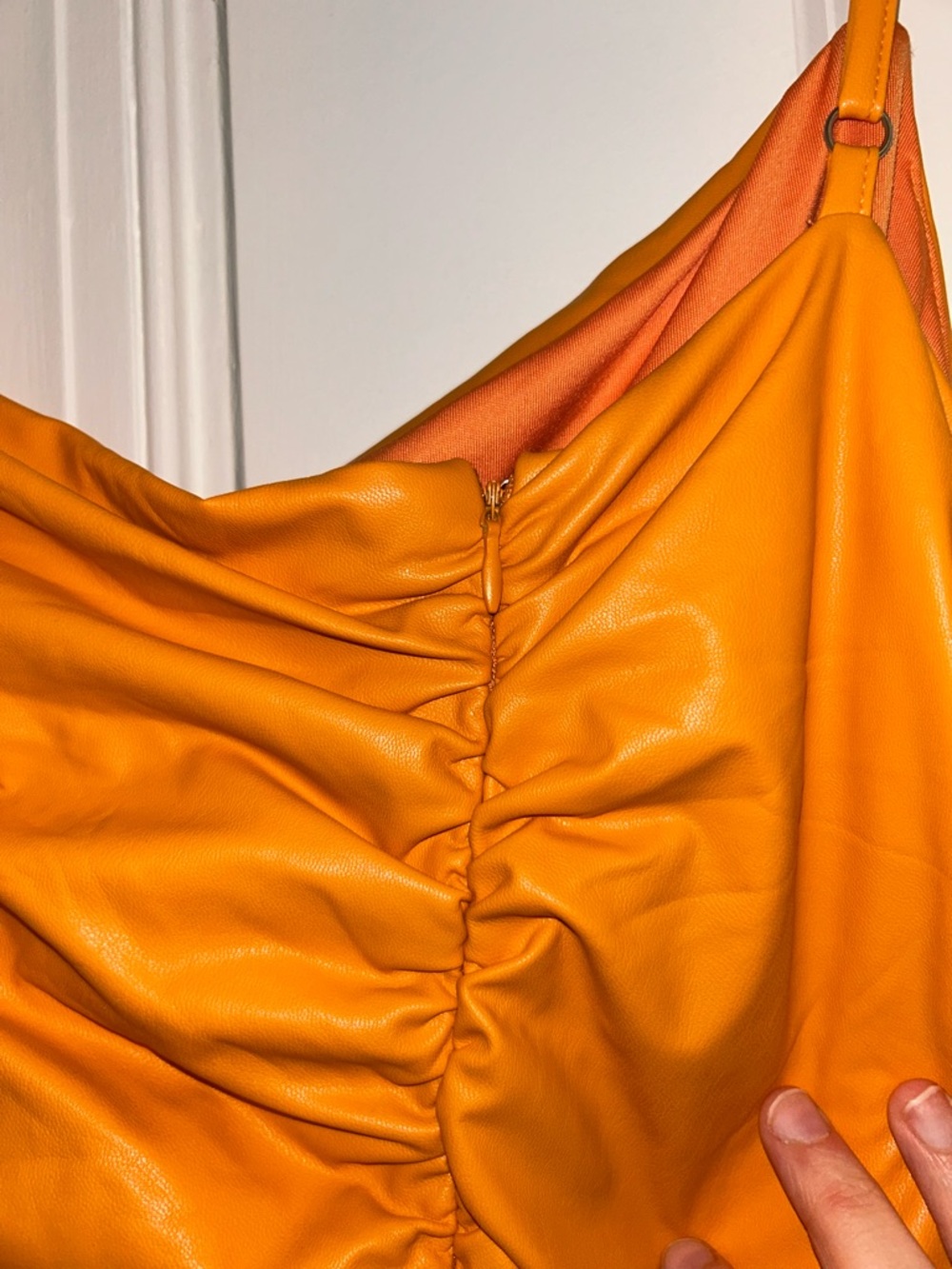 One-Shoulder Ruched Mini Dress - Picture 3 of 7